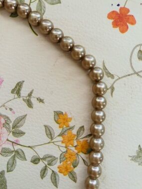 Vintage beautiful Classic Grey Pearl Necklace - Women Jewelry